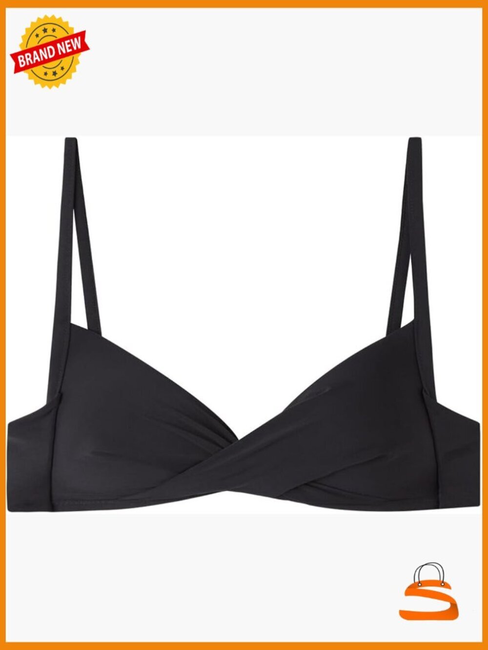 XL Triangle Bikini Top with Adjustable Straps and Padded Cups